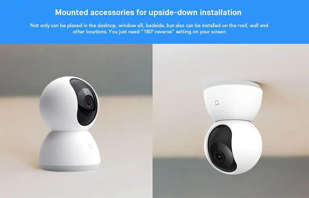 Original Xiaomi MiJia 1080P 360 Degrees Home Panoramic WiFi IP Camera- White