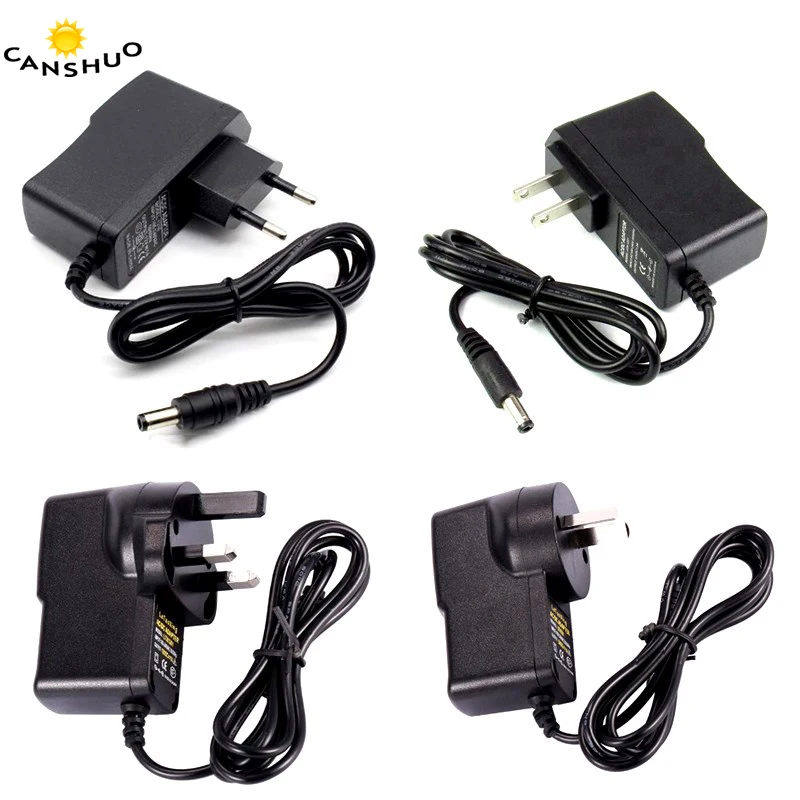 

CANSHUO 12V1A AC100V-240V Converter power Adapter Transformer DC 12V 1A 1000mA Power Supply EU/US/UK/AU Plug DC 5.5mm x 2.1mm