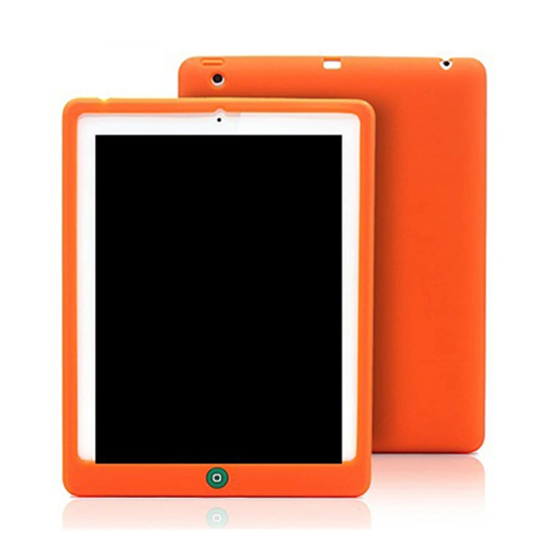 For ipad air 2 case soft silicon rubber tablet case,Solid Candy Color Cover for ipad air 2 case silicone cover mini 123      (42)