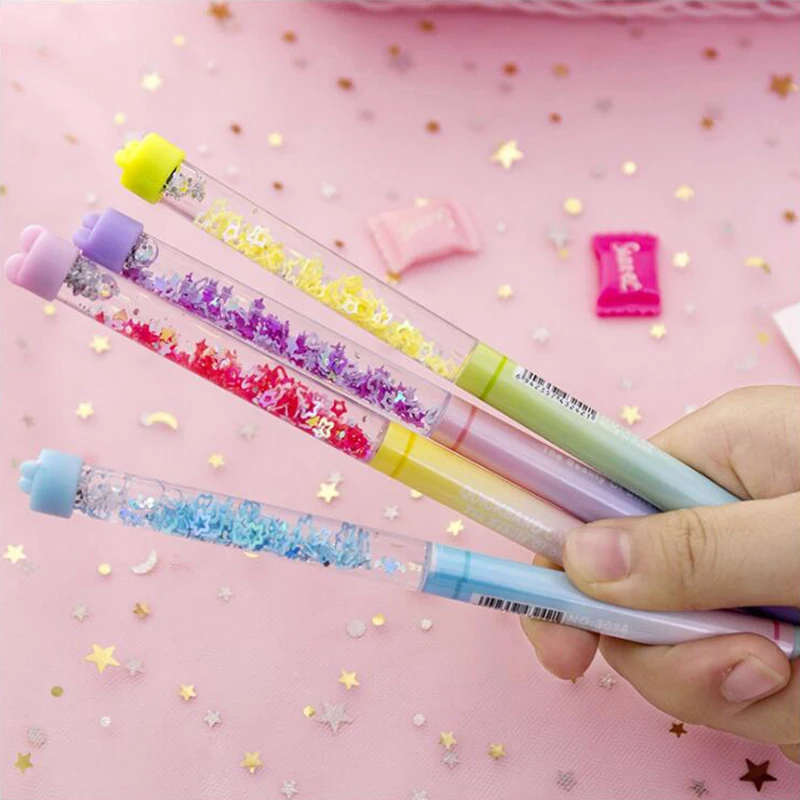 Gradient Liquid Flow Shell Gel Pen DIY Office Stationery and School