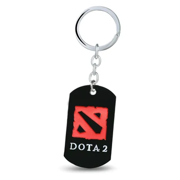 

12/pcs/lot Hot Game DOTA 2 Keychain can Drop-shipping Metal Key Rings For Gift Chaveiro Key chain Jewelry for cars YS10920