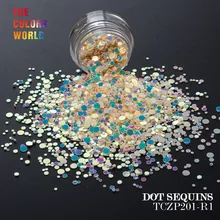 TCT-154 круглый в горошек смешанные Блестки для дизайна ногтей украшения для дизайна тела FacePaint гель для ногтей Руководство DIY фигурка жираф и девушка
