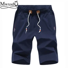 Марка mwxsd Лето повседневное для мужчин s хлопковые пляжные шорты дыхание тренажерный зал шорты для женщин мужской спортивный jogger короткие штаны