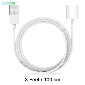 

50pcs 1M Pencil Charger Charging Cable Adapter Male to Female Extension USB Cord for iPad Pro 12.9, 9.7 inch Apple Pen iPencil