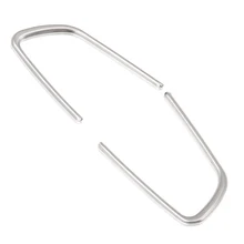 Guarnição volante adequada para peugeot 508 2011-2016/408 2014-2015/cromado, 2 peças moldura de aço inoxidável para estilização interna