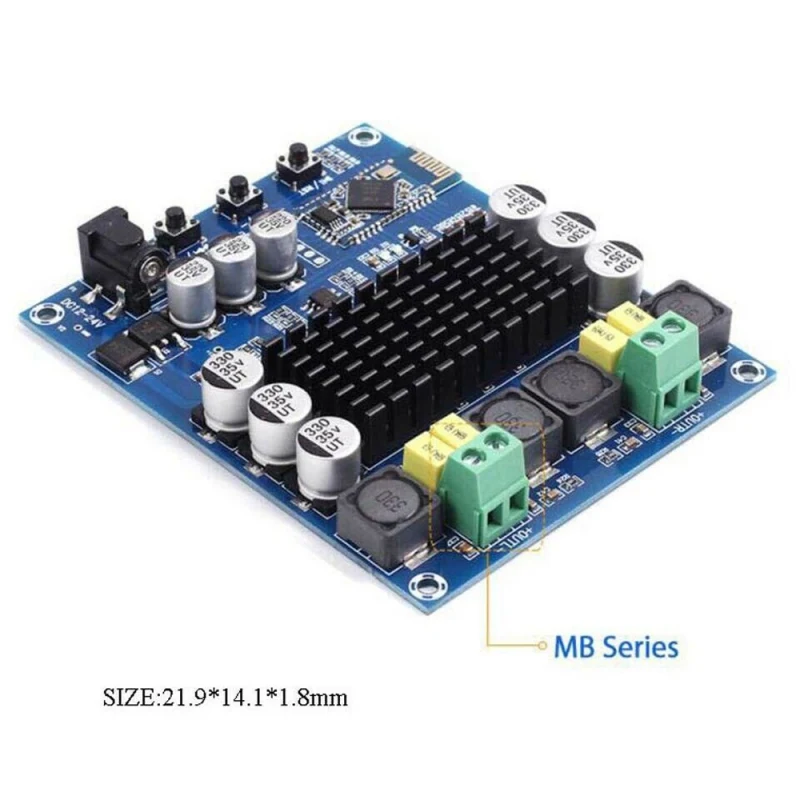 

TPA3116D2 XH-M548 Bluetooth Dual Channel 120W Digital Power Amplifier Board