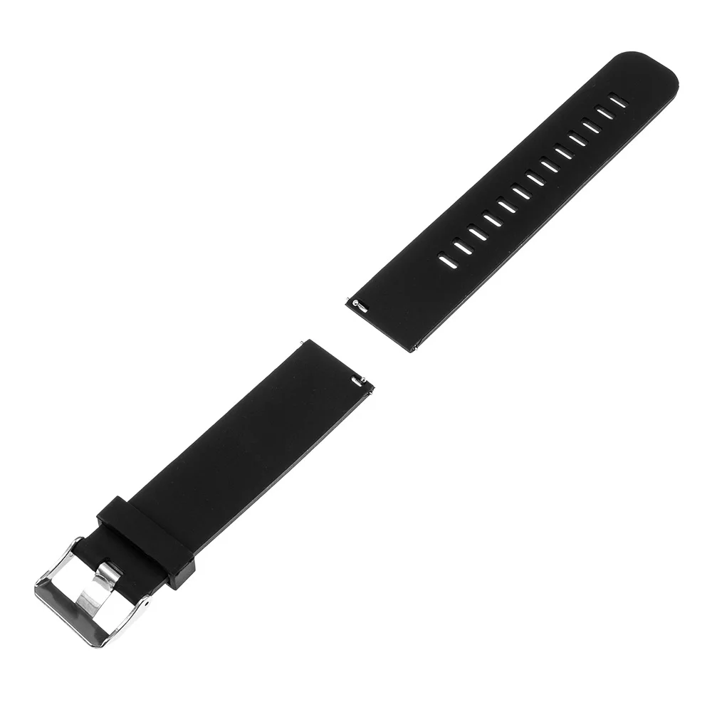 Силиконовый резиновый ремешок для часов Quick Release Watch Band 17 мм 18 мм 19 мм 20 мм 21 мм 22 мм универсальный ремешок на запястье браслет черный синий красный - Цвет ремешка: Black