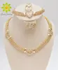 Buena Compra Necklace-Set Jewelry Wedding-Bridal-Costume Dubai Gold-Color Fashion Crystal Heart Ses Ky9zkXWj