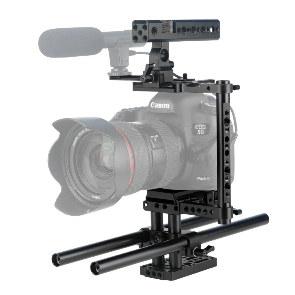 NICEYRIG клетка для камеры Sony Canon Nikon Ricoh Sigma OLYMPUS FUJIFILM SAMSUNG Высокая Регулируемая DSLR