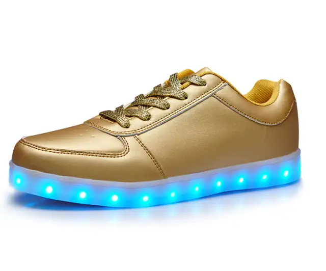 gold light up shoes for adults