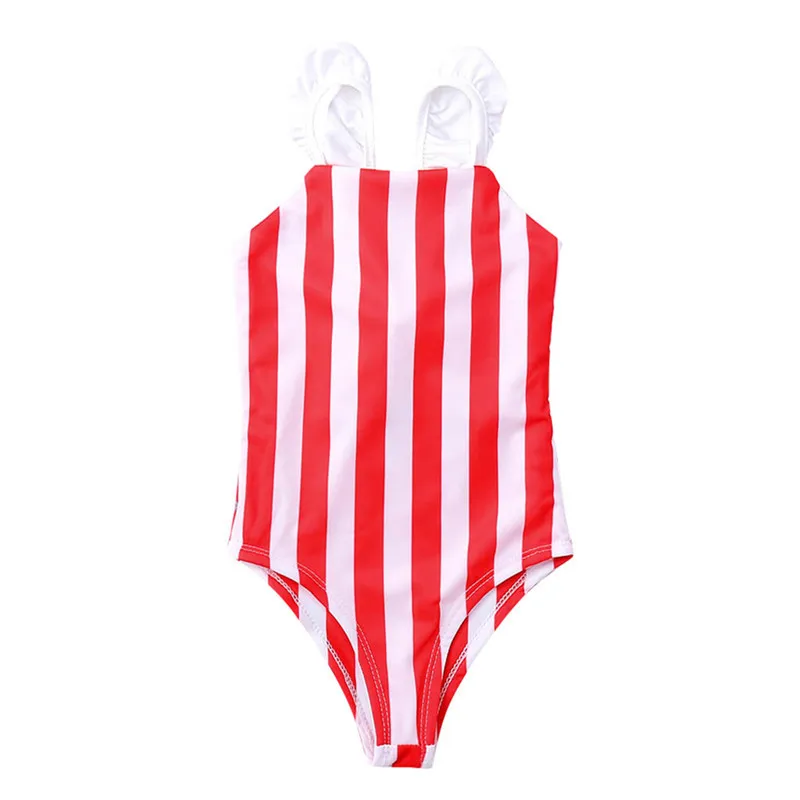 

Child wimming Stripe Padded Swimsuit Push Up Bikini One Piece Swimwear summer ropa de bebe recien nacido ni a line costume