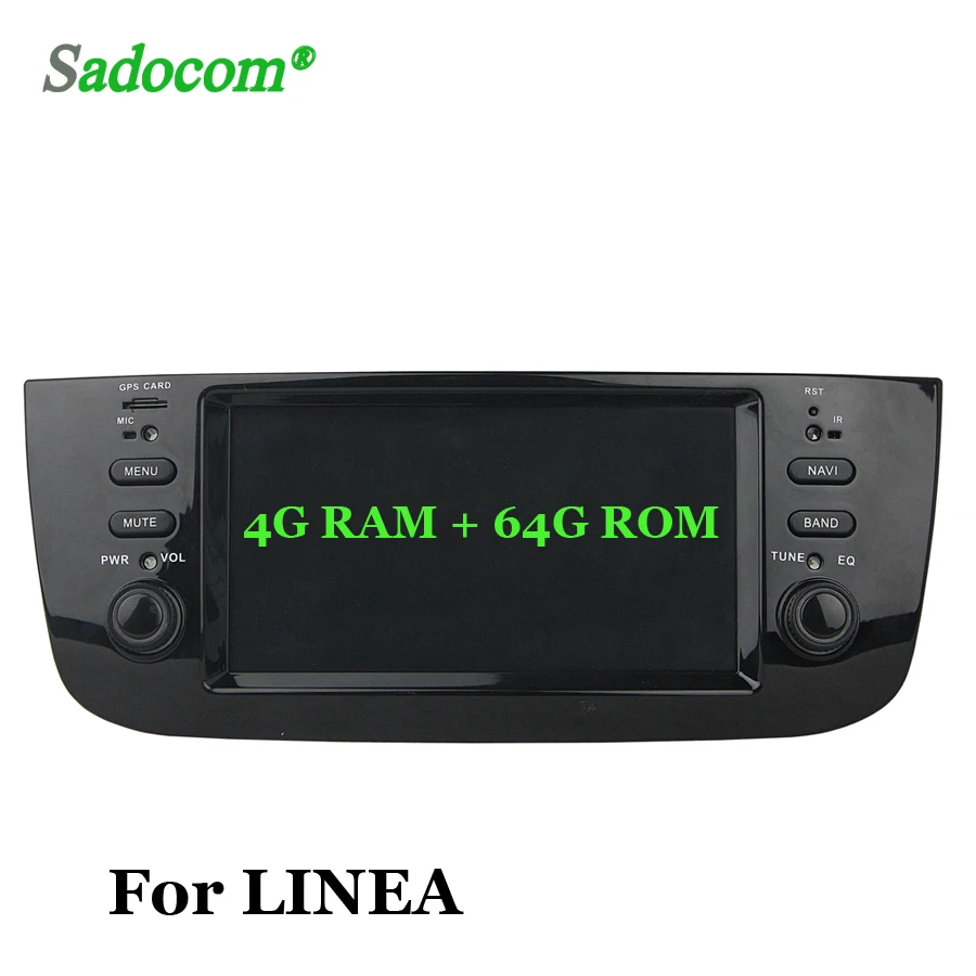 Sale New TDA7851 Android 8.0 8Core 4GB + 64GB For Fiat LINEA 2014 2015 Car DVD Player GPS Glonass Map RDS Radio wifi 4G LTE Bluetooth 3