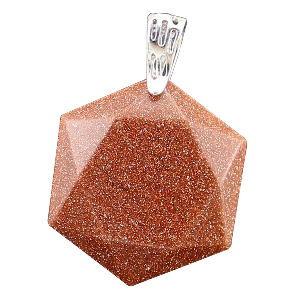 Luster Smooth Polished Crystal Jewish Star of David Hexagram Shape Stone Pendant for Necklace Pendant Metal Bail Clasp
