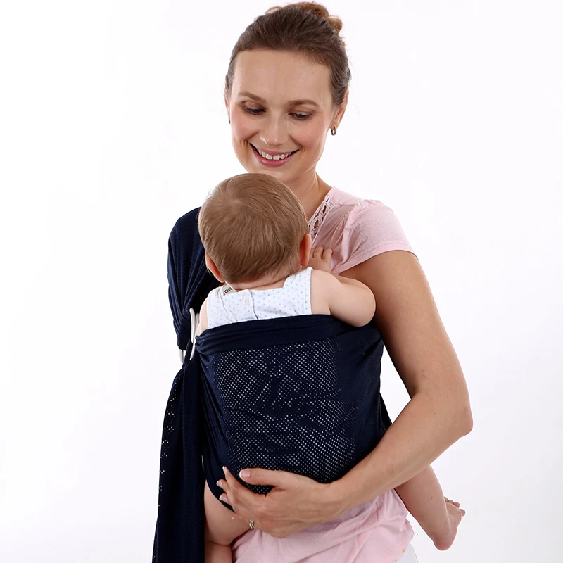 Удобная модная мягкая сумка-кенгуру Рюкзак для младенцев 0-3 лет из дышащего хлопка
