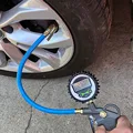 Auto Reifen Luftdruck Gauge Dial Meter Fahrzeug Inflation Gun Self locking Pistol Grip Trigger Inflator Für Auto-in Manometer aus Werkzeug bei