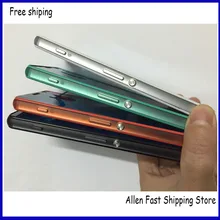 Original Middle Bezel LCD Frame Cover For Sony Xperia Z3 Compact Mini M55W Housing Chassis With USB Door Cap Plug +Side Button