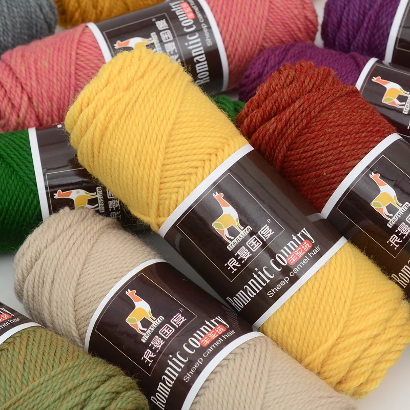 

mylb 5pcs=500g Colorful Thick Yarn for Knitting Baby Knitting Work Wool Yarn for Hand Knitting Thread 500g/lot Alpaca Wool Yarn