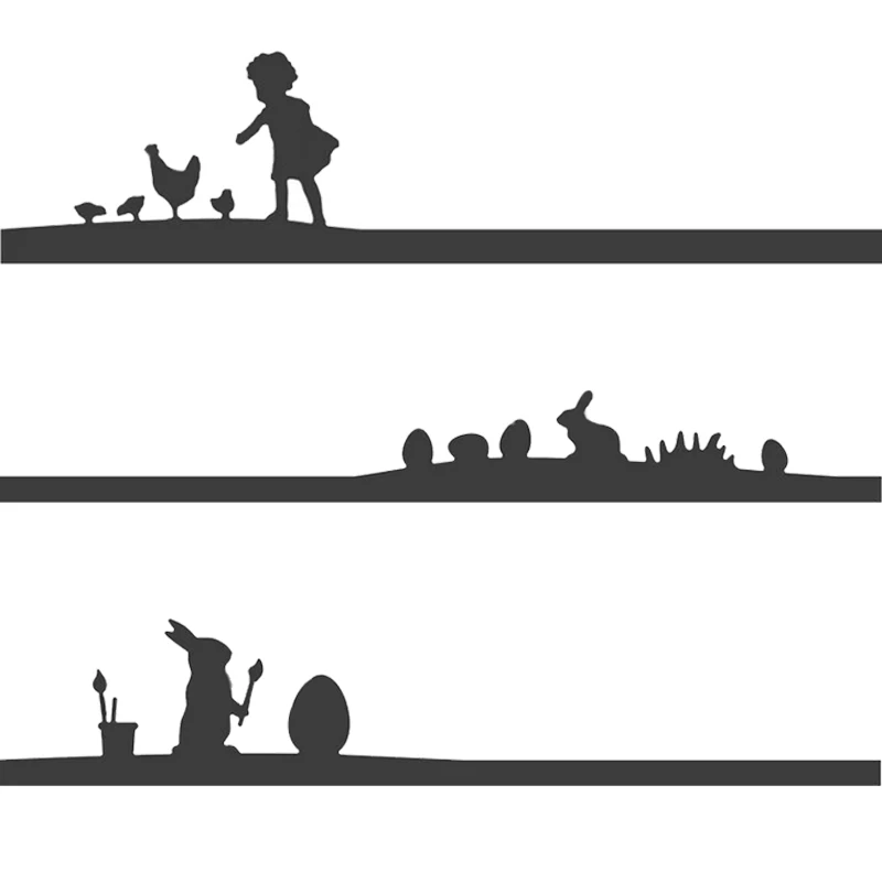 

Kid Rabbit Chook Egg Metal Cutting Dies Stencil for DIY Scrapbooking Embossing Easter Decoration Card Crafts Die Cut Template