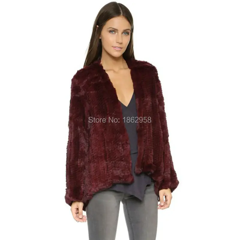 SJ412 01 New Arrival Rabbit Fur Jackets Top Quality