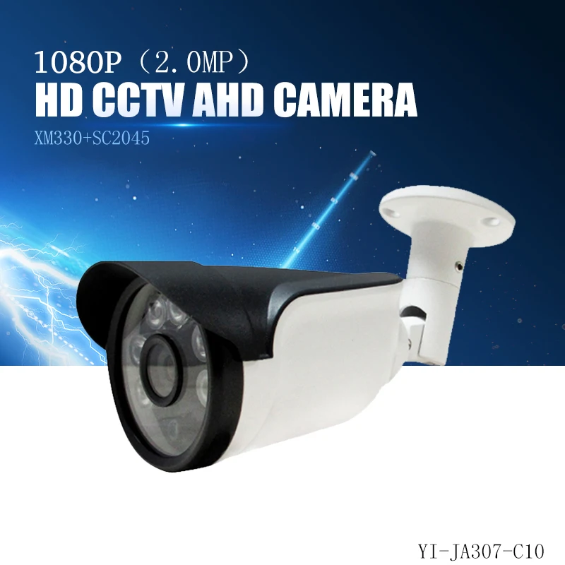 YiiSPO AHD 1080P цилиндрическая камера 2.0MP аналоговая наружная Водонепроницаемая ИК cut