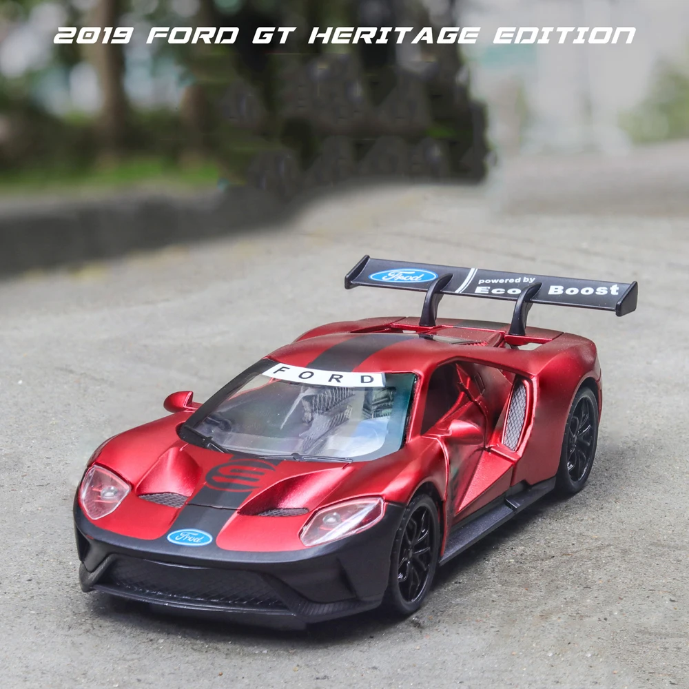 1:32 Ford GT музыкальная с подсветкой машина Diecasts игрушечный транспорт горячая модель колесного автомобиля с автомобилем Горячая дверь колеса может быть открытая игрушка