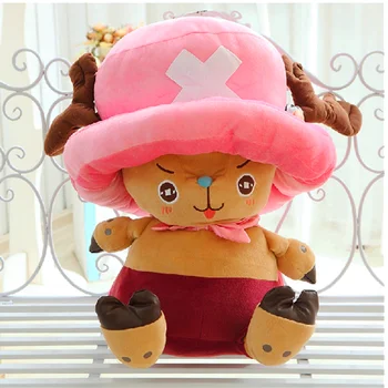 

60CM One Piece Anime Stuffed Plush Toy Dolls Tony Chopper Toys for Children High Quality Cartoon Birthday Christmas Kids Gift