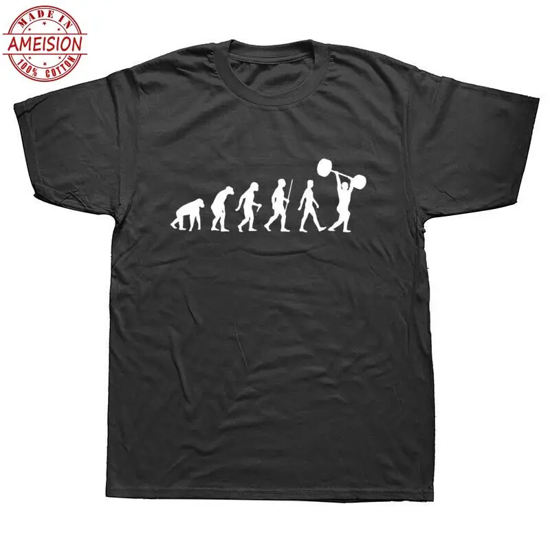 الاثقال تطور الرجال T قميص رياضة اللياقة البدنية تي شيرت ترينينج الرجال أعلى قمزة 2019 الصيف بلوزات على الموضة و تيز طباعة عارضة القطن