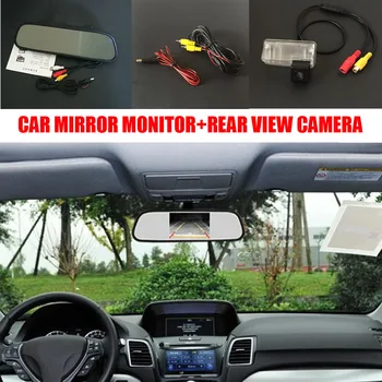 

5inch LCD Screen Car Mirror Monitor+CCD Night Vision Car Rear View Backup Camera For Corolla EX E120 E130 9th Generation