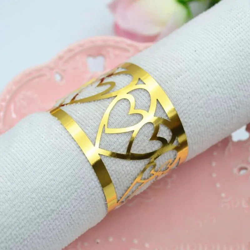 bulk wholesale napkin ring laser cut customized elegant napkin rings