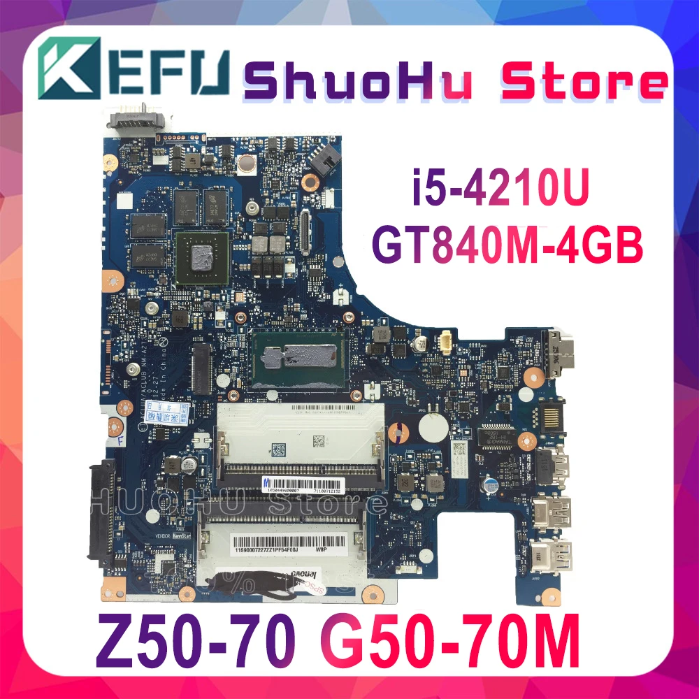 KEFU G50 70M для Lenovo 70 Z50 i5 материнской ACLUA/ACLUB NM A273 Rev1.0 с GT840M видеокарта тест|Материнские