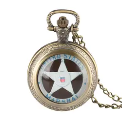 Винтаж Fob часы США 1789 Маршал Кружение случае Мода кварц карманные часы циферблат белый лицо Для мужчин Для женщин для мальчиков и девочек