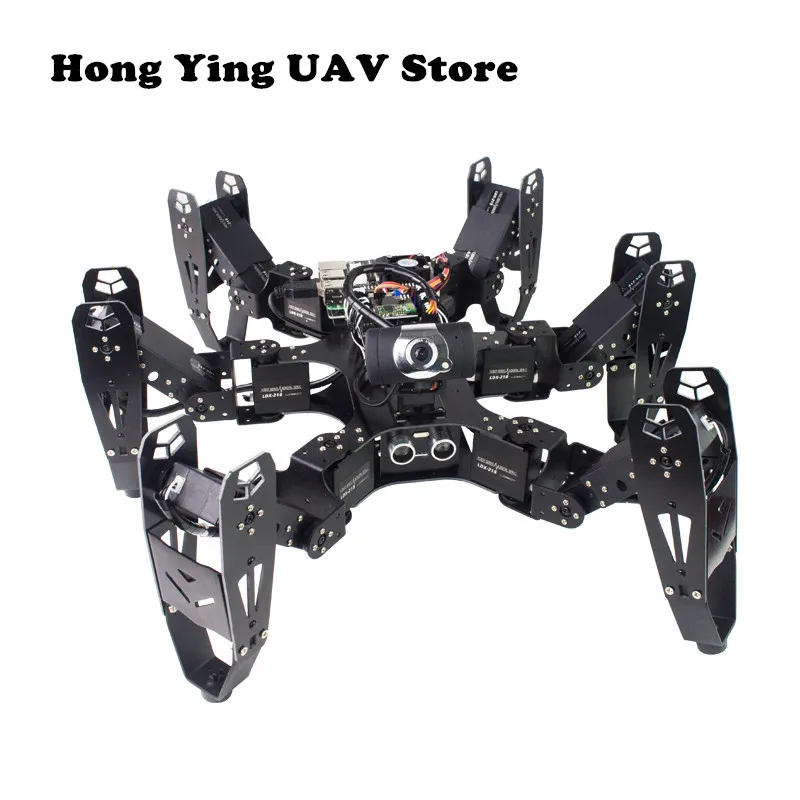 DIY 18DOF многоножной робот Raspberry Pi шестифутовый RaspberryPi с открытым исходным кодом