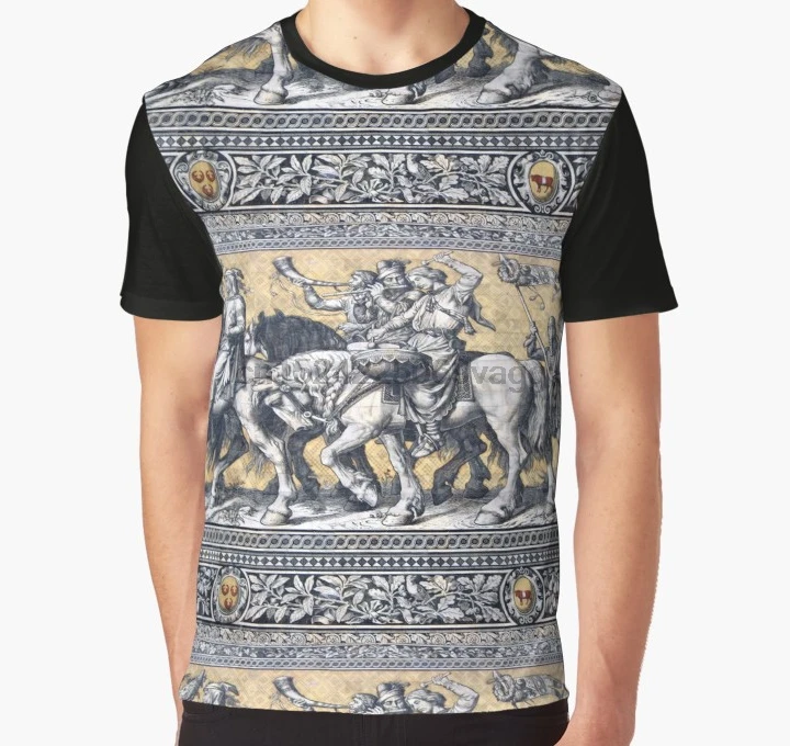 

All Over Print 3D Men Funny tshirt Women t shirt Wall Detail Dresden Graphic T-Shirt