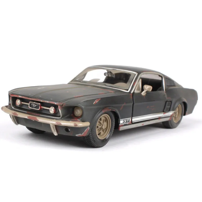 1:24 изготовления старых моделей автомобилей Mustang GT металлическая модель игрушечный автомобиль высокого моделирования литья под давлением украшения или коллекции