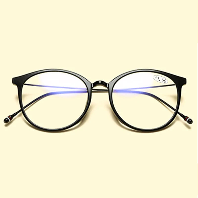 

2019 New Women Style Prescription Lenses Reading Glasses Fashion Full Rim Round Presbyopia Eyewear for Women oculos de leitura