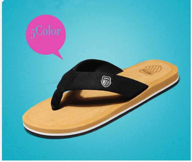 

2016 David Beckham Slippers Men Flip Flops Thong Sandals Beach Slippers plus size euro 39-48