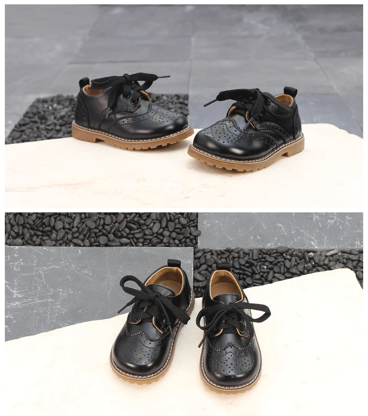 Весна осень новая детская обувь из натуральной кожи детские кожаная обувь для мальчиков для девочек теплые тонкие туфли корейские детские английские туфли