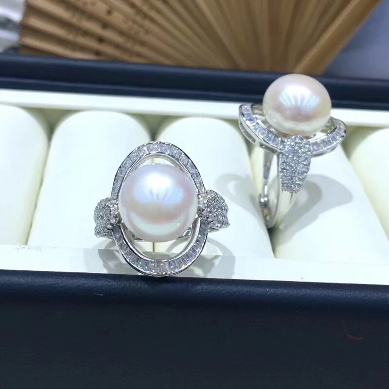 sterling silver pearl ring settings