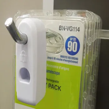 

500 pcs/lot wholesale price existing hooks security display anti lost abs white color stop lock
