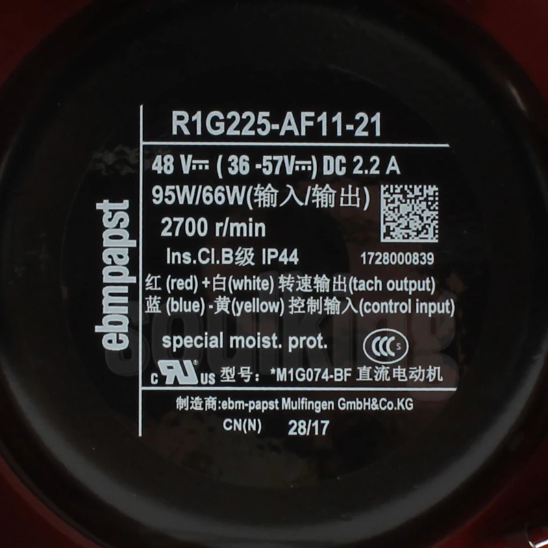 Top NEW ebmpapst PAPST R1G225-AF11-21ebmppast DC48V 2.2A cooling fan 2