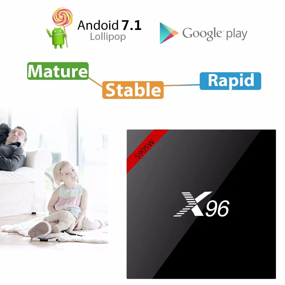 Приставка Смарт ТВ X96 Android 7 1 4 ядра HD2.0 4K * 2k Amlogic S905W|smart tv box|tv boxtv box quad core |