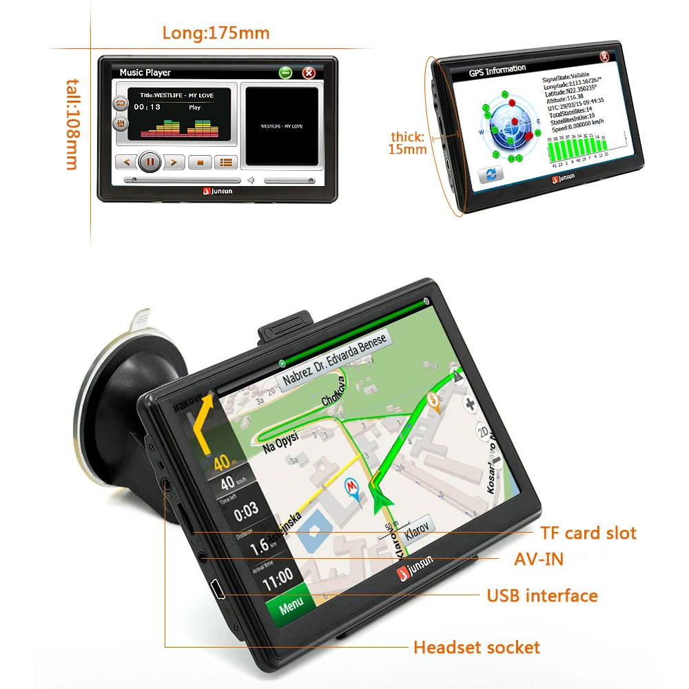 Aliexpress Com Buy Junsun Inch Hd Car Gps Navigation Fm Bluetooth Avin Map Free Upgrade Navitel Europe Sat Nav Truck Gps Navigators Automobile From Aliexpress Com Buy Junsun Inch Hd Car Gps Navigation Fm Bluetooth Avin Map Free Upgrade Navitel Europe Sat Nav Truck Gps Navigators Automobile From