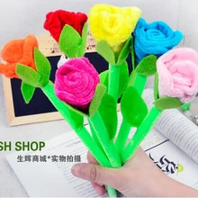 48 шт./лот Новая мода креативный плюшевый розовый любовник шариковая ручка школьный приз подарок