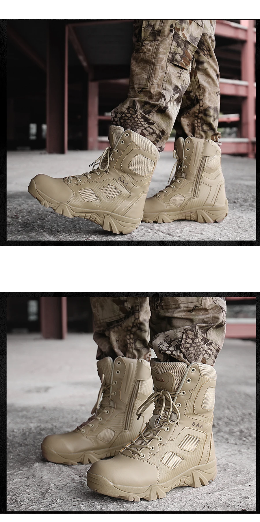 OLOMM large39-47; Мужские ботинки в стиле пустыни; износостойкие военные ботинки; модные уличные походные мужские армейские ботинки; DD-10