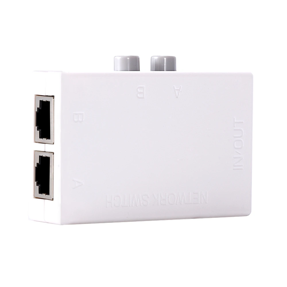 MT-Lamoda Металл 2 Порты и разъёмы мини Пластик RJ45 сети Обмен Switch в 1 из Сетевое