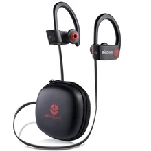 Mini Sport Bluetooth 4.1 Headphones Wireless Ear Hook Stereo Headsets With Mic Noise Canceling Earphone For Iphone Samsung Black