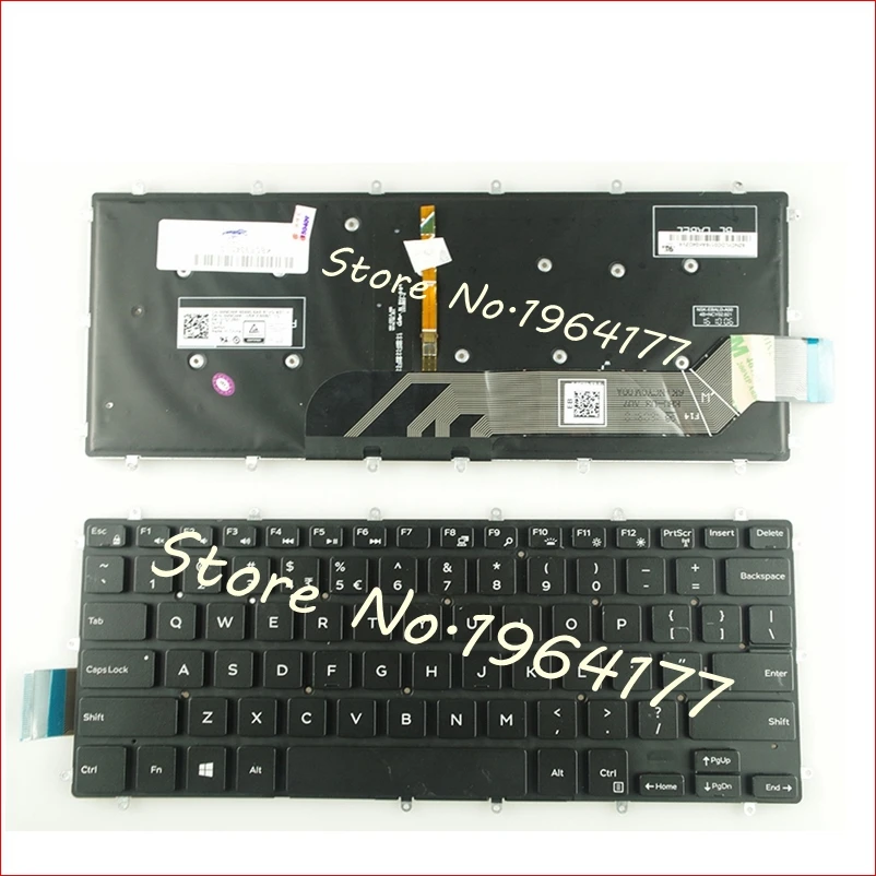 Новый Английский ноутбук с подсветкой клавиатура для Dell Inspiron 15 5568 7569 7579 7378 7368 2-в-1