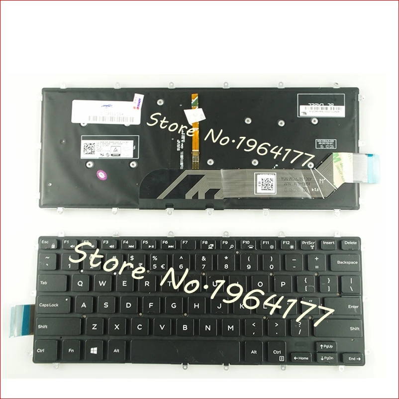 

New English Laptop Backlit keyboard for Dell Inspiron 15 5568 7569 7579 7378 7368 2-in-1 13-5000 5368 5378 with backlight