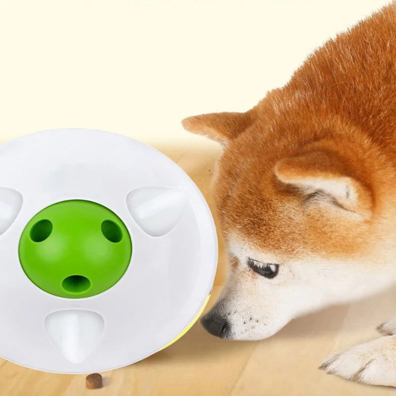 Pet игрушечная летающая тарелка интерактивный дозатор активности Игрушка для собаки в форме развлекательная дозатор корма для домашних животных игровой шар для корма головоломка утечки игрушки в виде угощений