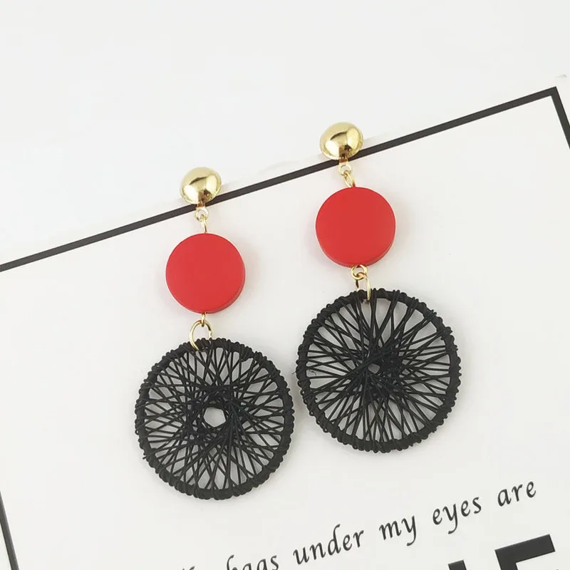 

2020 New Real Pendientes Oorbellen The Feminine Temperament Of Large Circle Earrings Korean Personality Rings Pendant Long Sexy